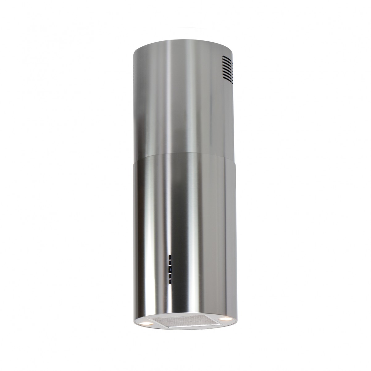 Frihängande cylinderformad köksfläkt |Explorer Z|rostfri|Design line