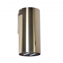 Design line vägghängd cylinder köksfläkt HARMONY guld/mässing