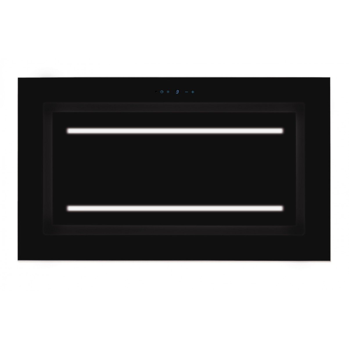 Tak-integrerad köksfläkt LYXOR ELITE svart glas 96cm / 120 cm