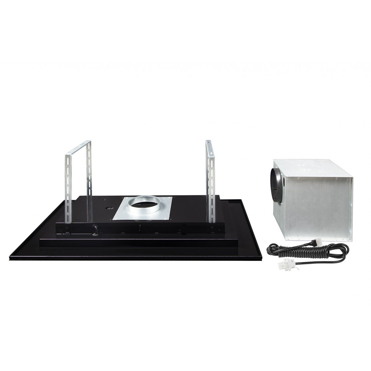 Tak-integrerad köksfläkt LYXOR ELITE svart glas 96cm / 120 cm