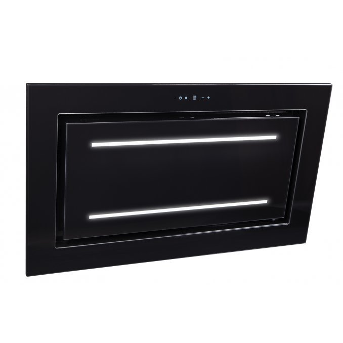 Tak-integrerad köksfläkt LYXOR ELITE vit glas + LED