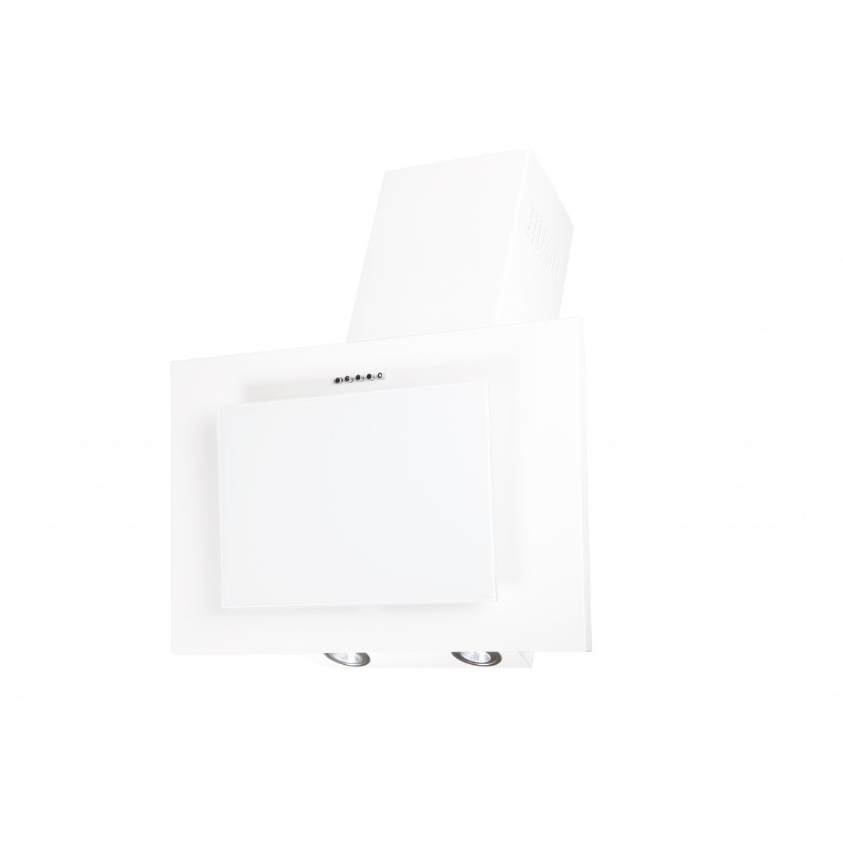 Vägghängd köksfläkt FIERRA vit  50cm/60cm/80cm/90cm + vit glas