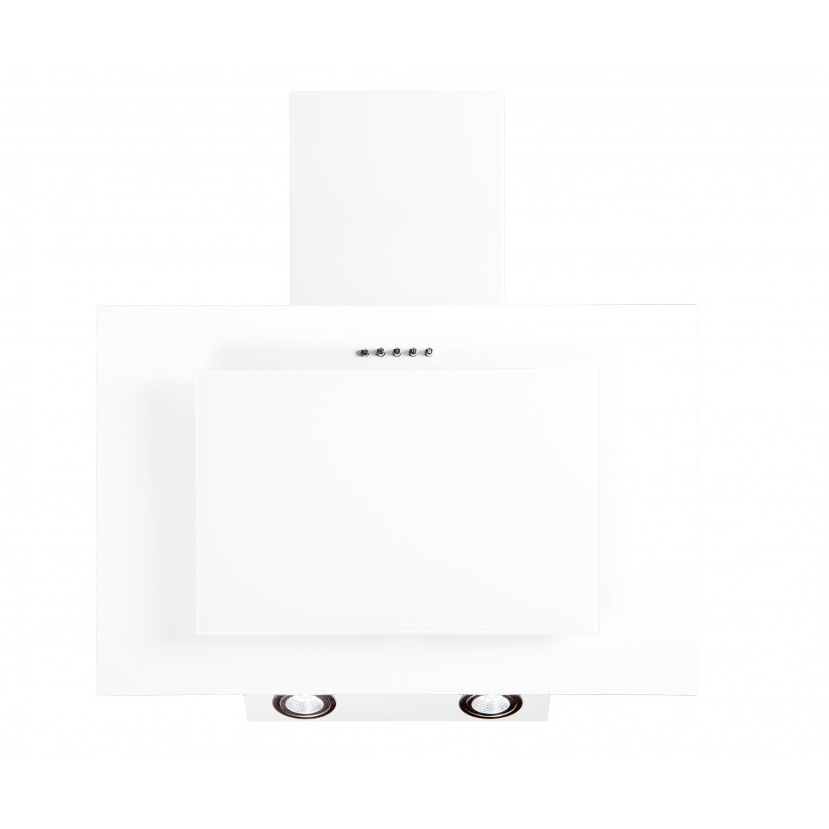 Vägghängd köksfläkt FIERRA vit  50cm/60cm/80cm/90cm + vit glas