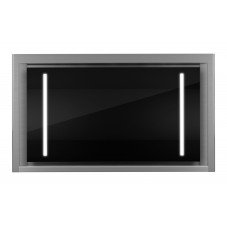 Premium line vägghängd köksfläkt Hero 90cm svart glas+rostfri