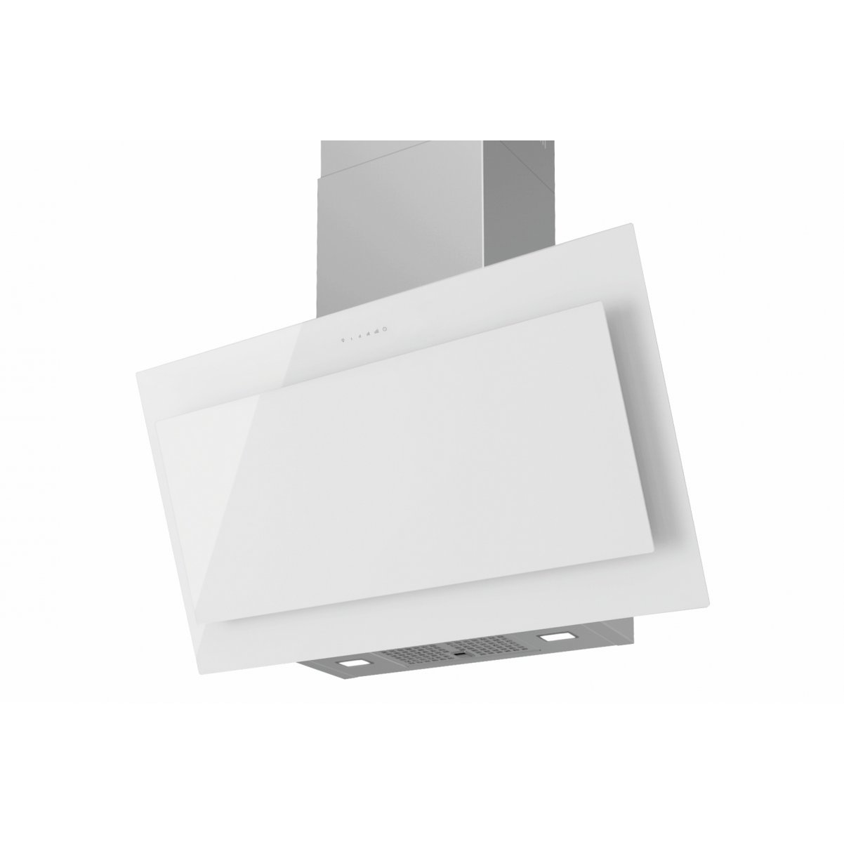 Premium line vertikal köksfläkt Vektor 60cm/90 cm vit/svart glas