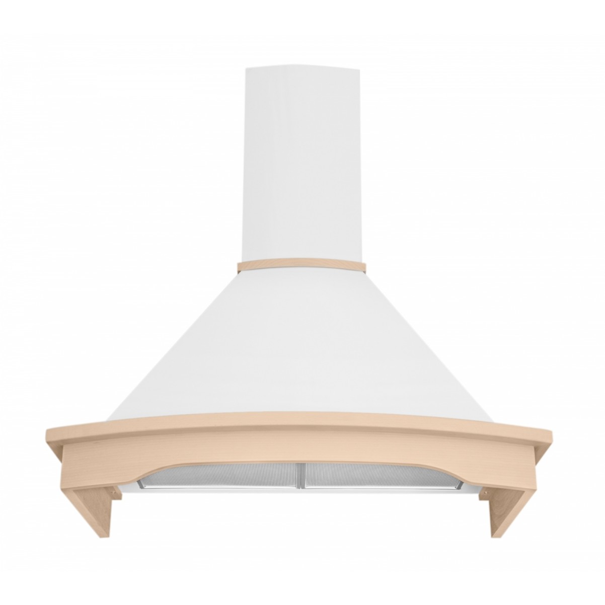 Vägghängd rustik köksfläkt Landet vit 60 cm / 90 cm