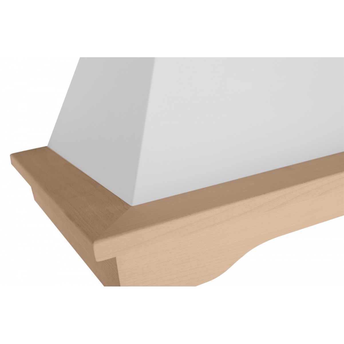 Vägghängd rustik köksfläkt Landet vit 60 cm / 90 cm