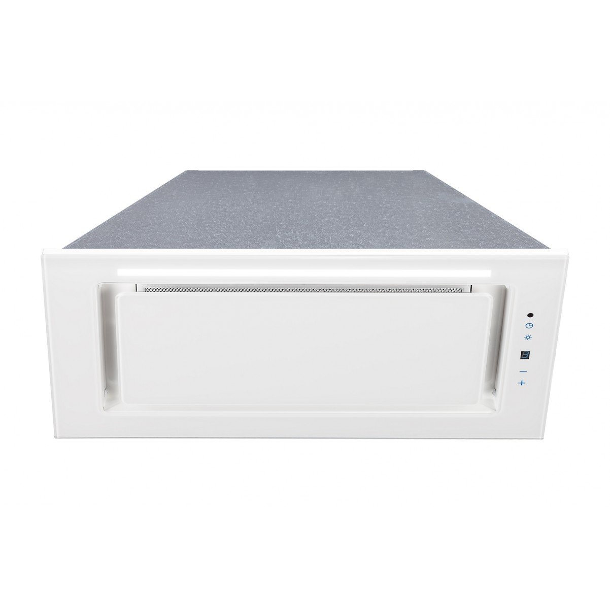 Inbyggnadsfläkt Linnea lyx| vit glas 60 cm/ 90 cm