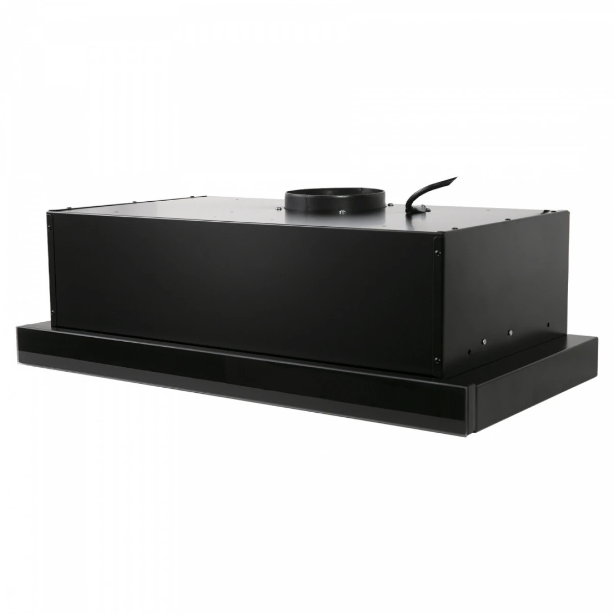 Utdragbar köksfläkt  svart+svart glas 50cm/ 60cm|SWEDLUXURY|ARIES