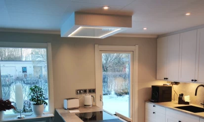 Upptäck våra nya takintegrerade Design line köksfläktar