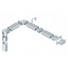 Galvat plattkanal system