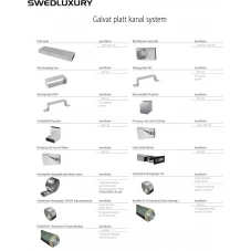 Galvat plattkanal system