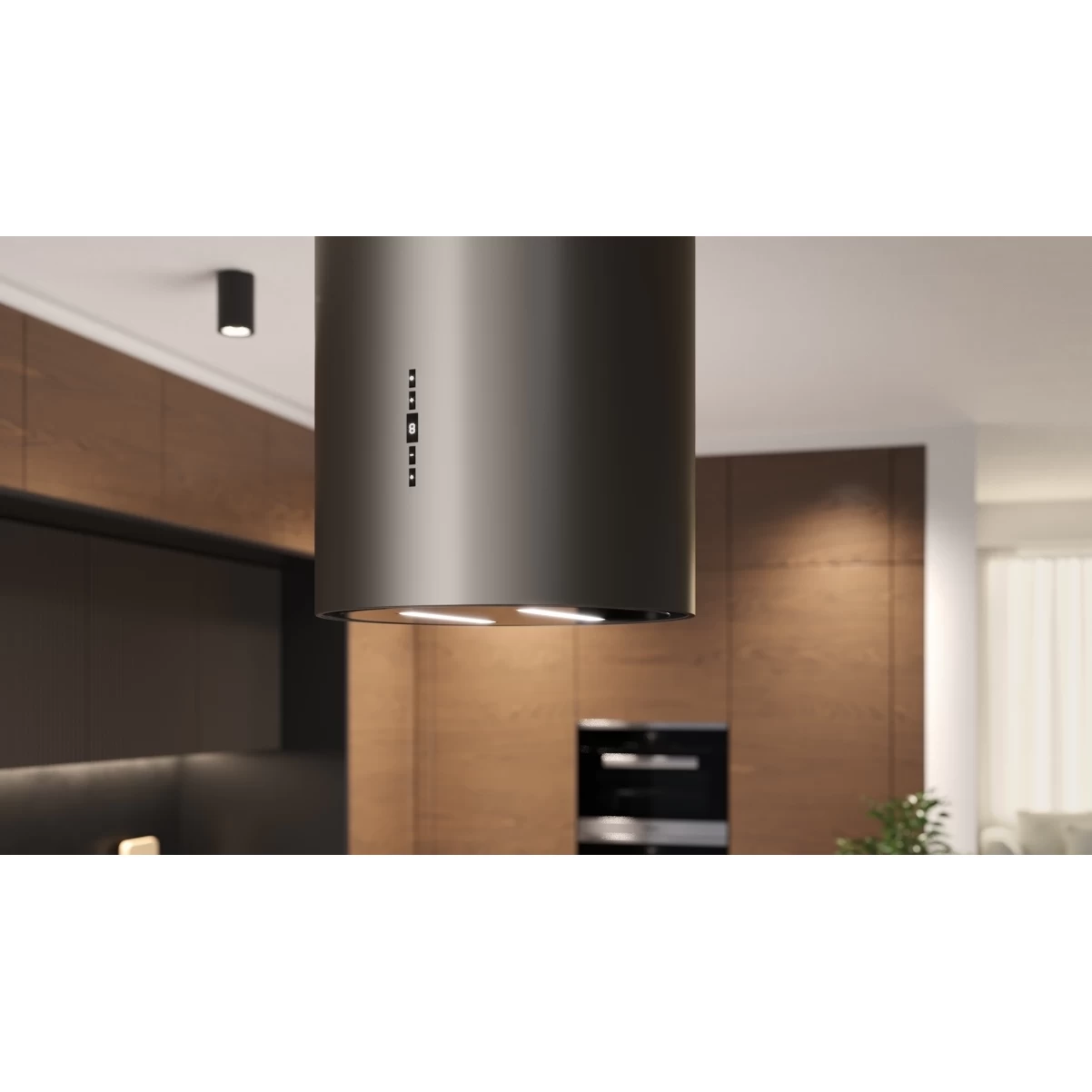 Design line frihängande köksfläkt Harmony svart matt