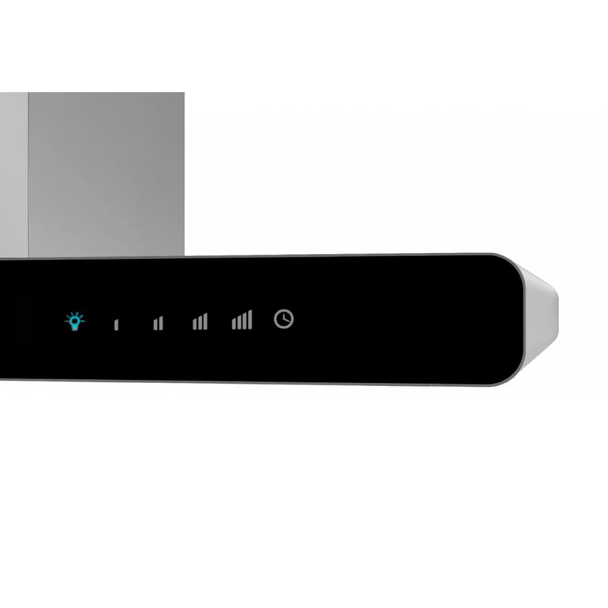 Premium line vägghängd köksfläkt Hero 90cm svart glas+rostfri