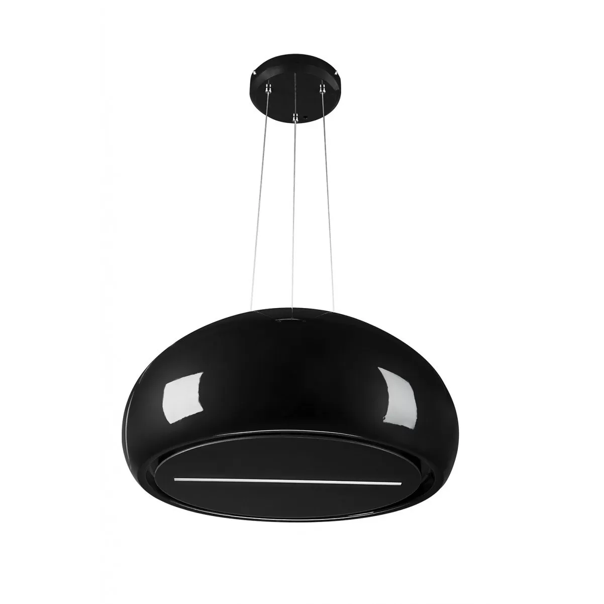 Exklusiv keramisk vajerhängd köksfläkt Impresario svart