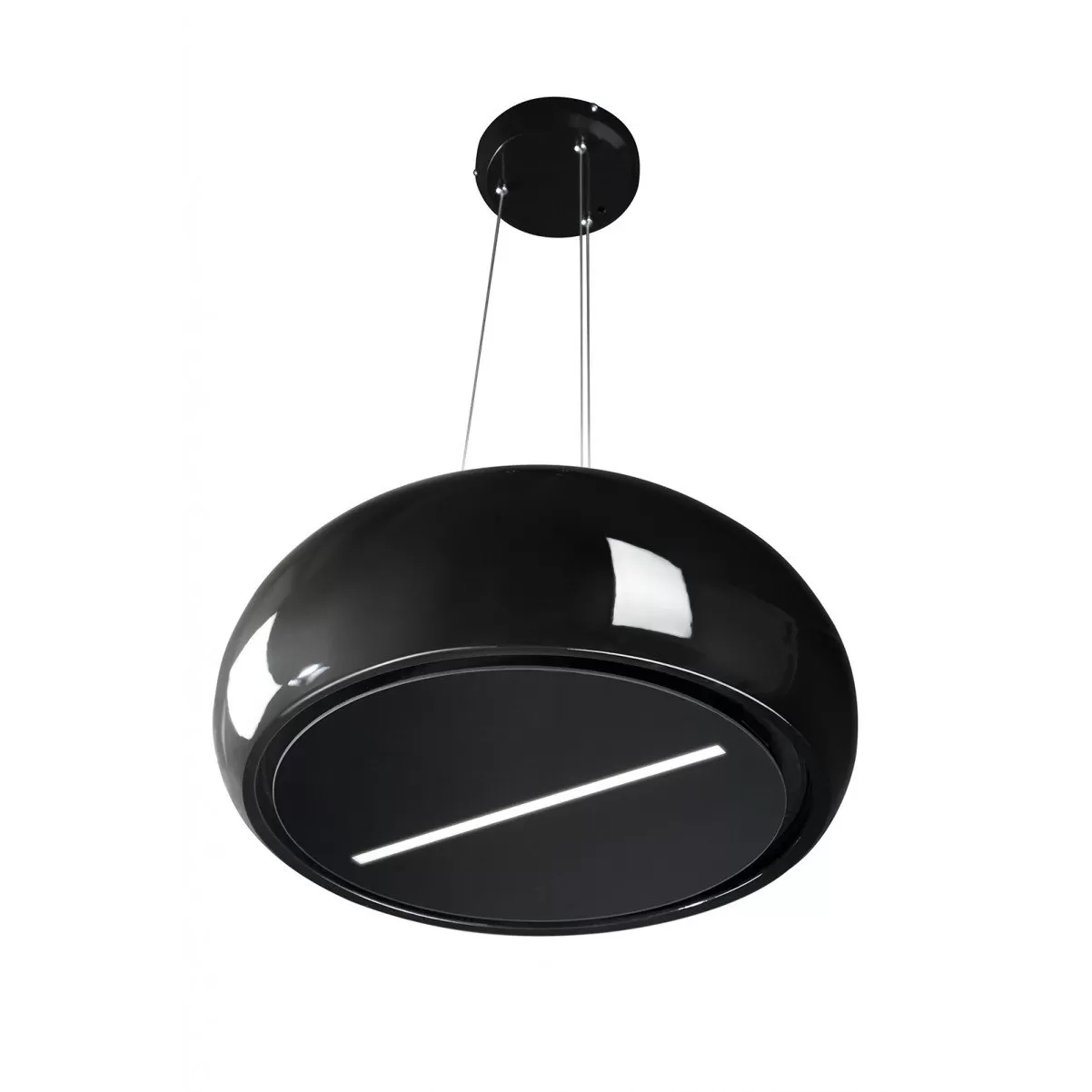 Exklusiv keramisk vajerhängd köksfläkt Impresario svart