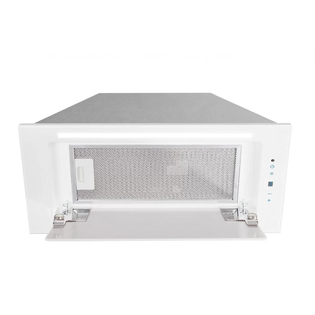 Inbyggnadsfläkt Linnea lyx| vit glas 60 cm/ 90 cm