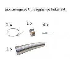 Trumsats/ Monteringsset till vägghängd köksfläkt