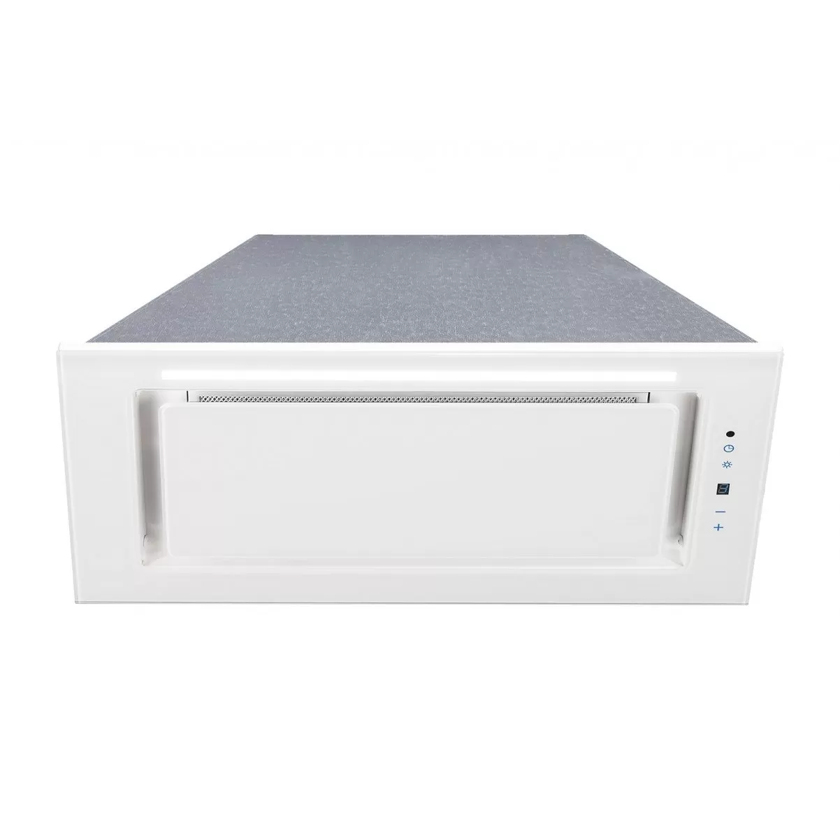 Inbyggnadsfläkt Linnea lyx| vit glas 60 cm/ 90 cm