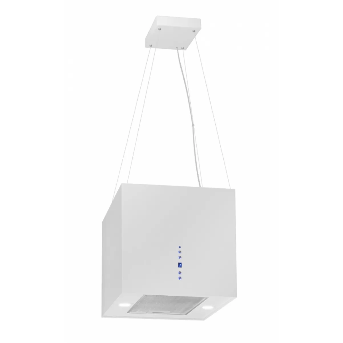 Modern frihängande köksfläkt Samantha vit