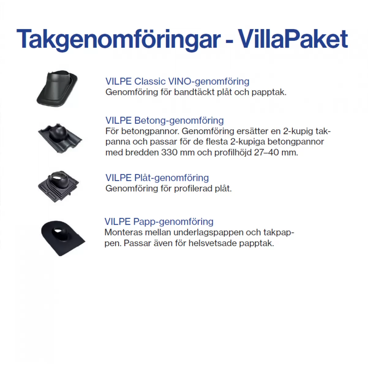 Takmotor Vilpe ECo200P/500 FLOW TAKFLÄKT